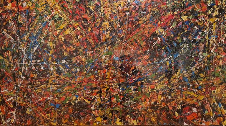 Contemporary artwork displayed inside the MAC/CCB Museum of Contemporary Art in Lisbon