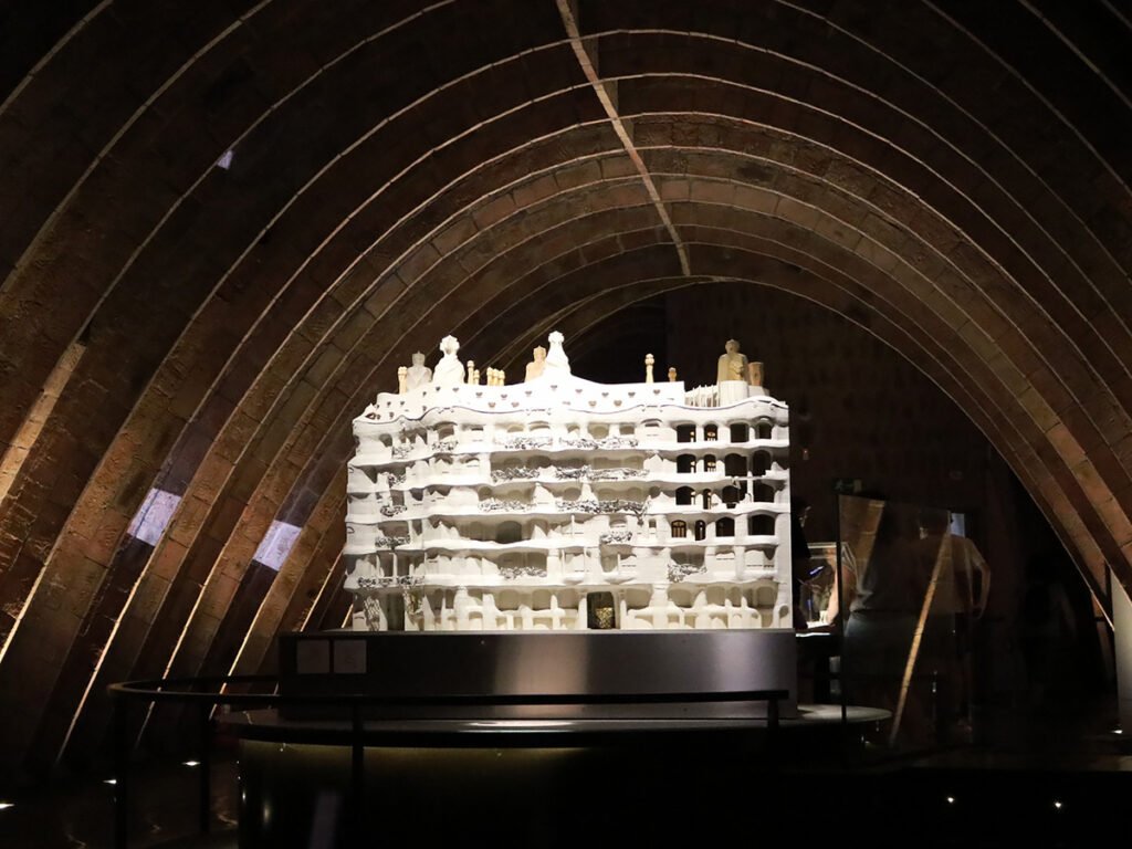 Casa Mila in Barcelona Scale model of Casa Milà (La Pedrera) in Barcelona by Antoni Gaudí