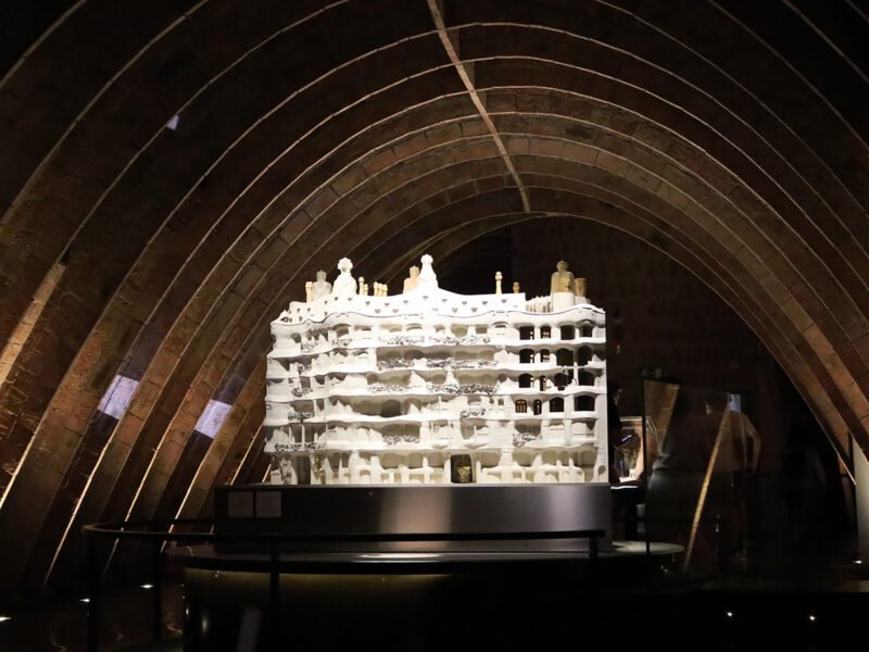 Scale model of Casa Milà (La Pedrera) in Barcelona by Antoni Gaudí