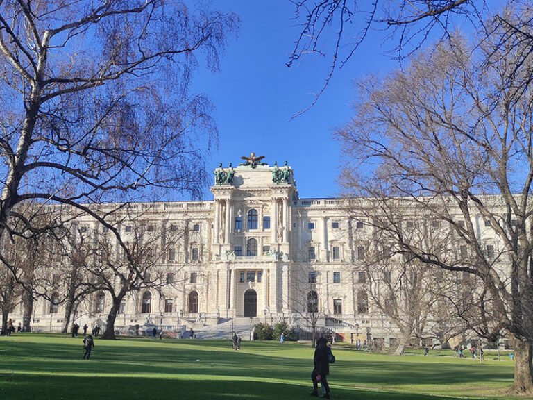 Exterior view of the Hofburg Palace showing its imperial architecture in central Vienna