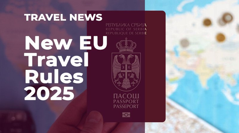 News Traveler at a European airport preparing for the new EU travel rules and ETIAS system in 2025