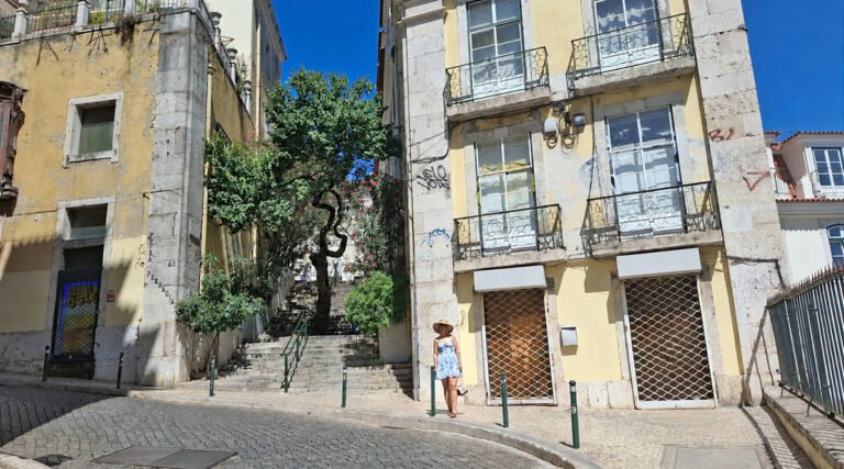 Exploring the streets of Lisbon during a cultural trip to Portugal