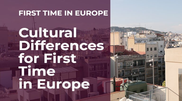 European city street representing cultural differences for first-time visitors